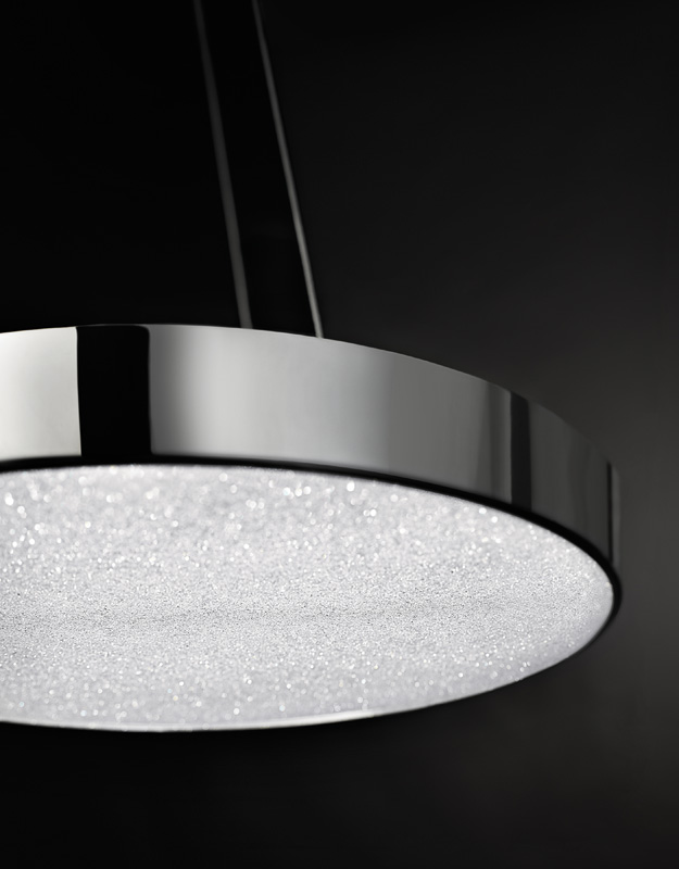 Black and White Overhead Light
